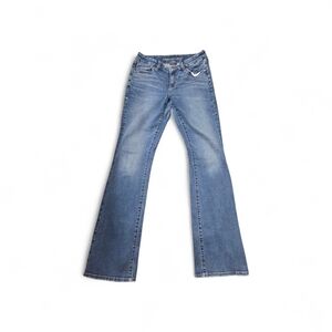 American Eagle Outfitters Light Blue Skinny-to-Flare Jeans